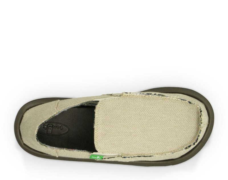 Sanuk Hemp Men's Sidewalk Surfers Beige | Canada 291ILH